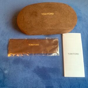 New Large TOM FORD Sunglass Case Hard w Cloth